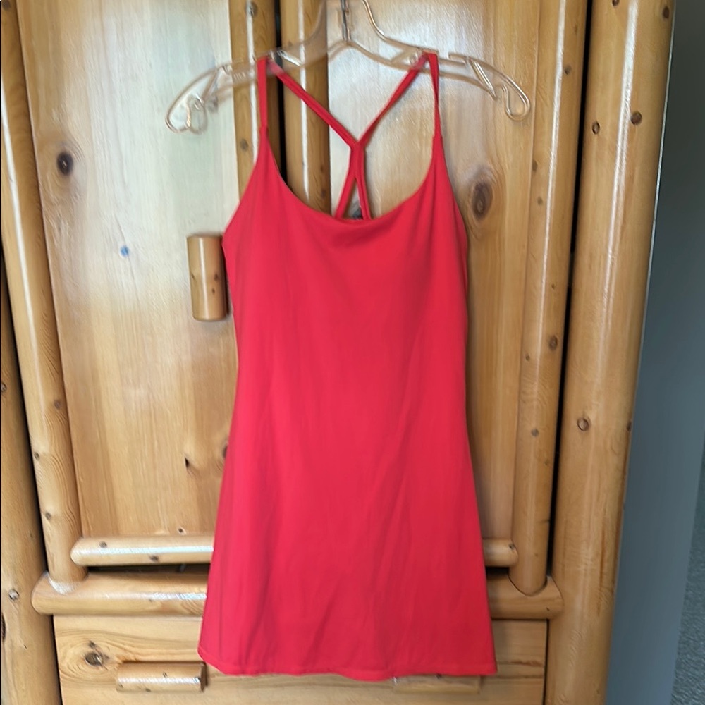 Athletic Orange strappy dress